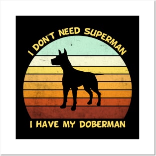 Doberman t-shirt Posters and Art